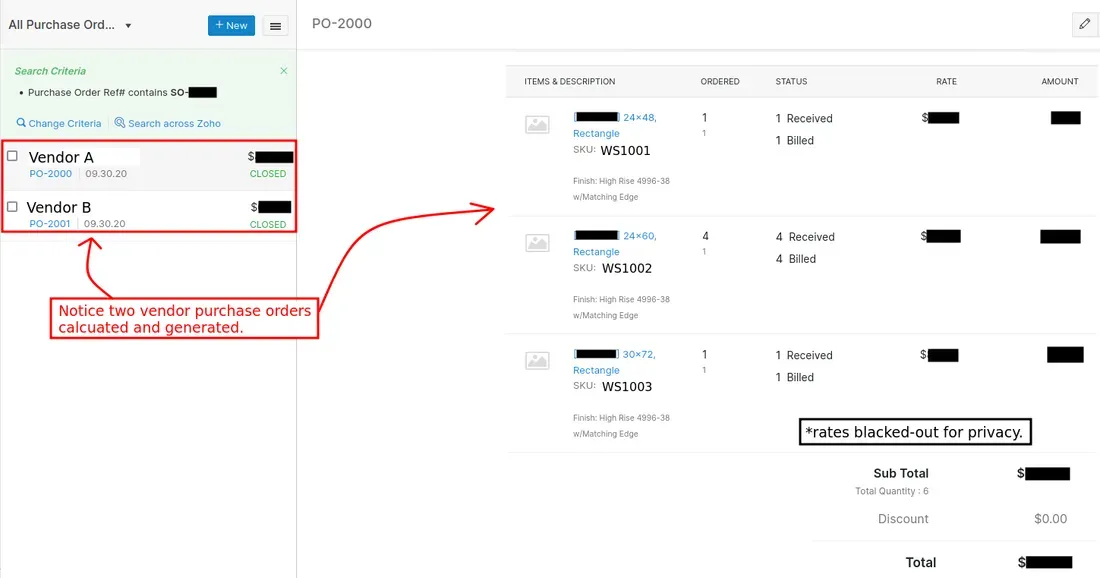 purchase orders