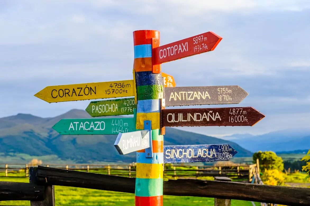 sign with lots of paths