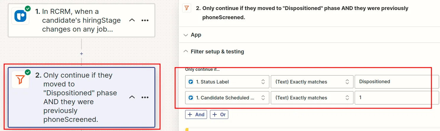 zap optimized filter step